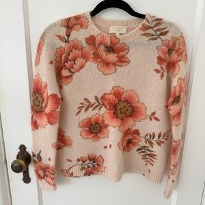 Sezane floral sweater